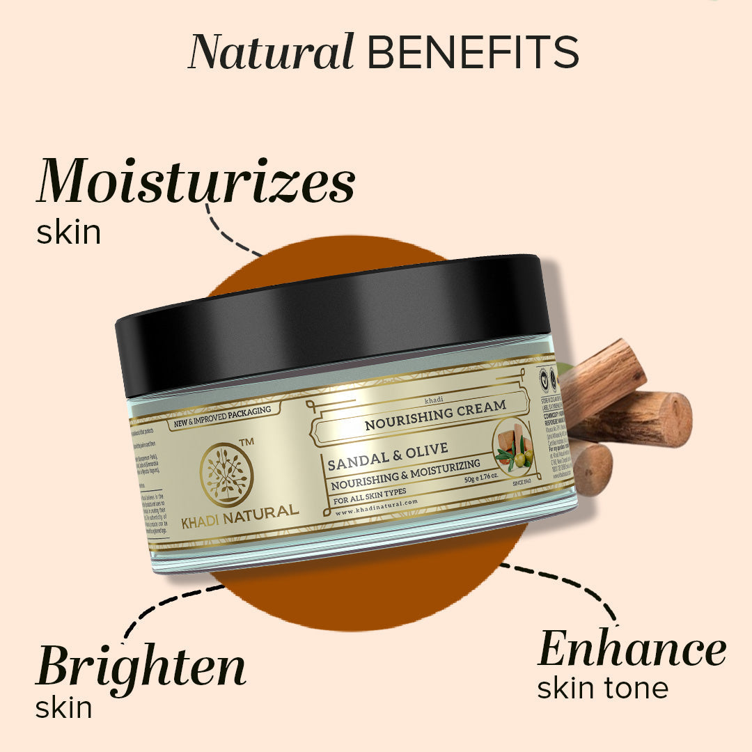 Sandal & Olive Face Nourishing Cream with Sheabutter 50gm