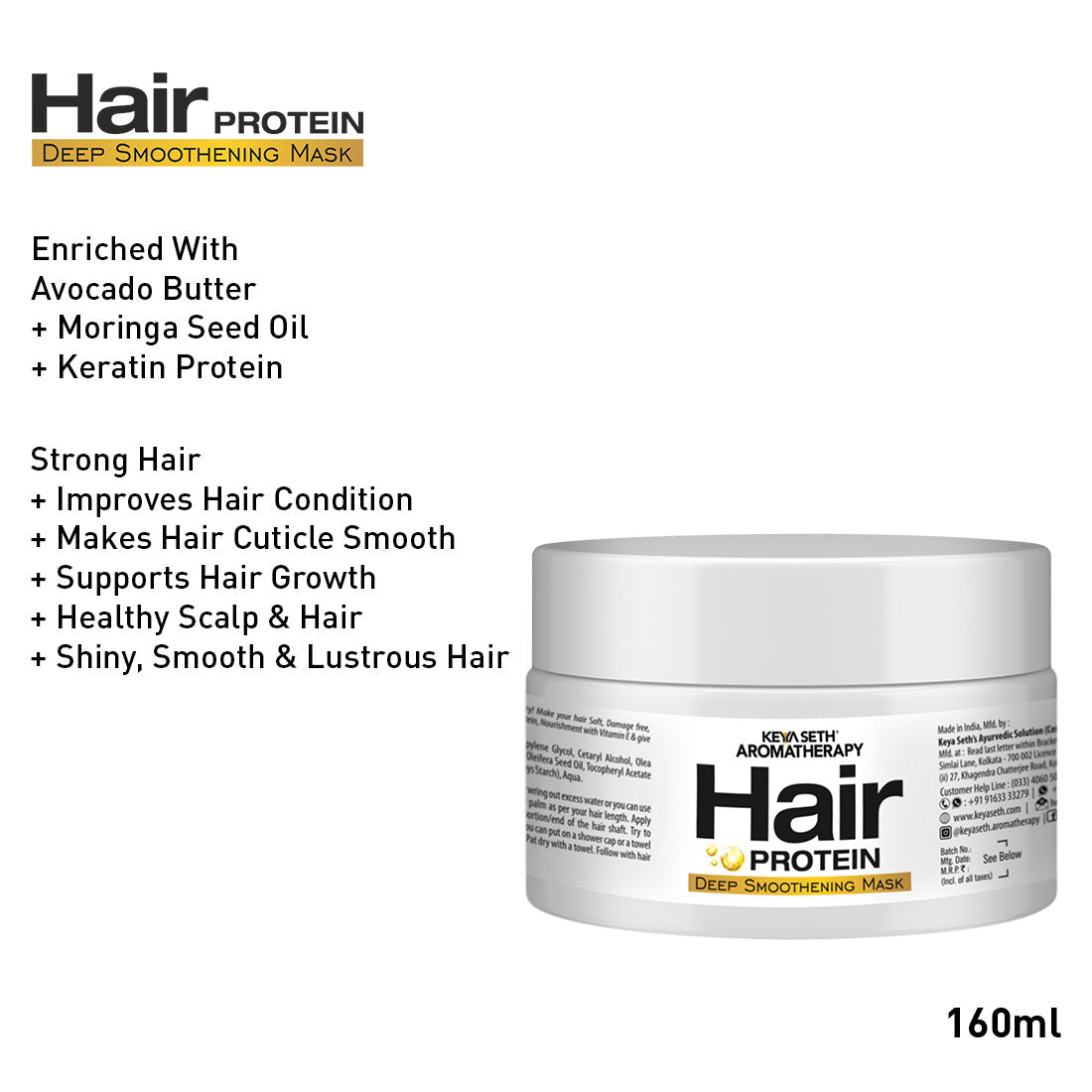 Dry Hair Repair Kit: Rosemary & Tea Tree Oil, Pro-Vitamin B5 & Geranium Shampoo, Avocado Butter & Keratin Protein Mask, and Essential Oil Serum for Deep Nourishment, Strength & Frizz Control 502ml