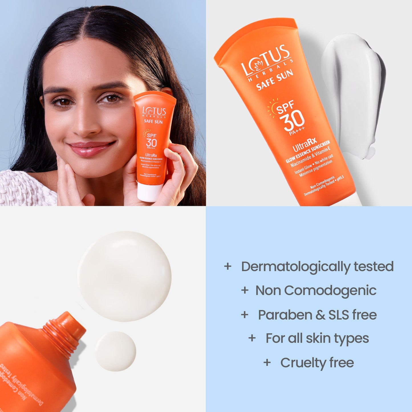 Safe Sun UltraRx Glow Essence Sunscreen SPF 30 50g