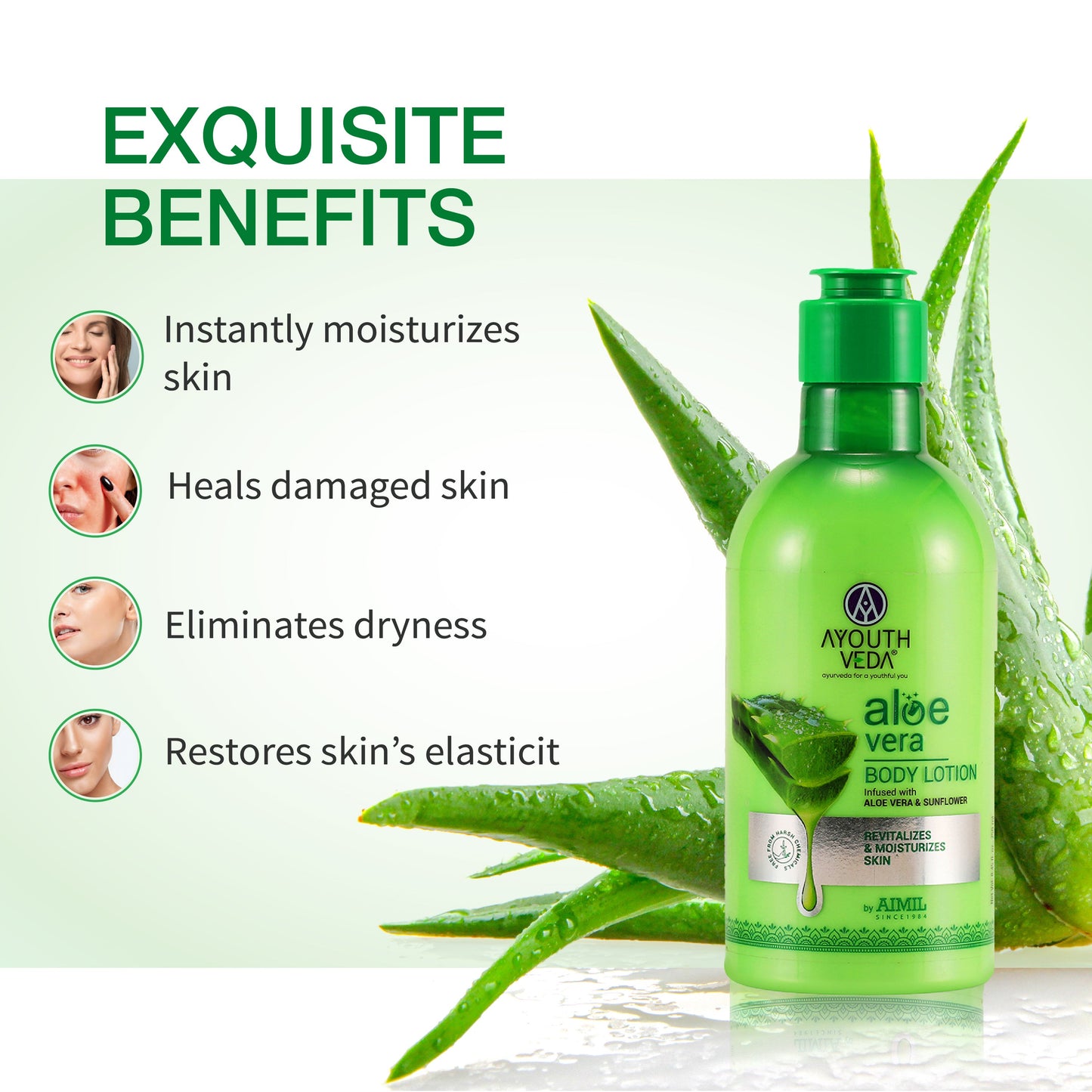 Aloe Vera Soap 100g + Aloe Vera Body Lotion 250 ml 100g