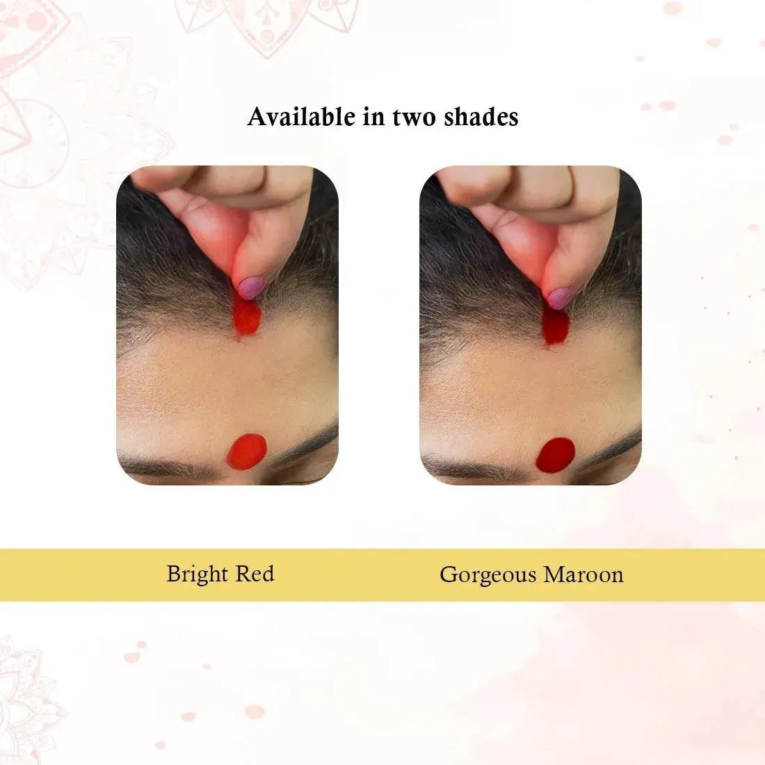 100% Natural Dust Sindoor Maroon with Herbs Extracts & Floral Pigments Kumkum, No side Effects & No Hair Fall 3g