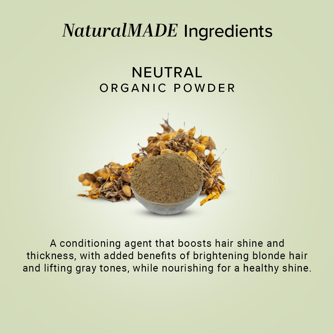 Organic Neutral Powder For Hair Care - 100% Natural 100gm