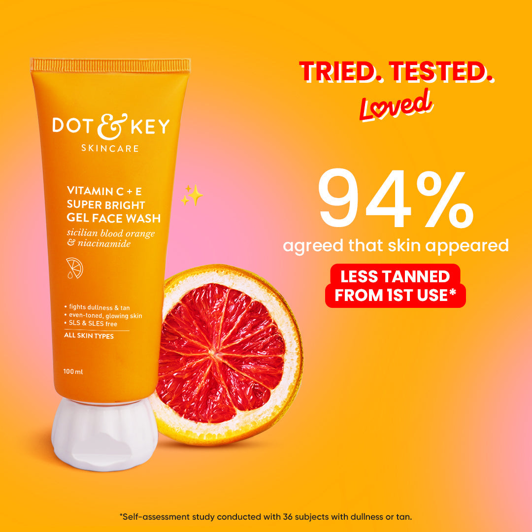 Vitamin C + E Gel Face Wash for Glowing Skin 100ml