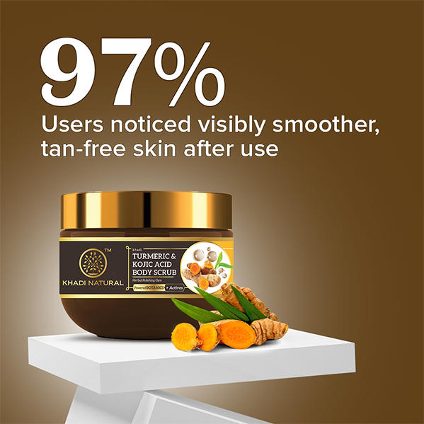 Powered Botanics Turmeric & Kojic Acid Body Scrub 200gm