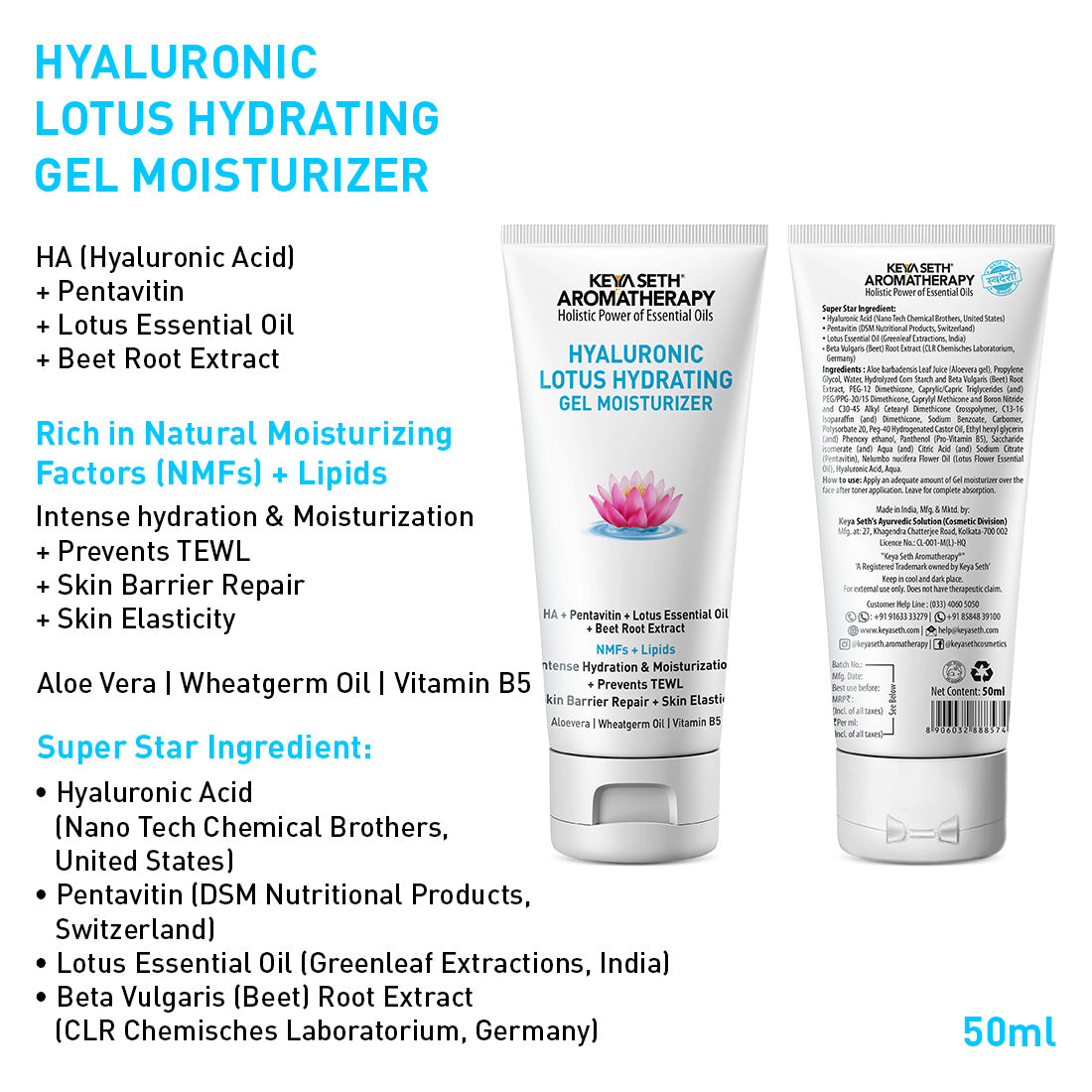 Daily Skincare Routine for Dehydrated, Aging Skin with Hyaluronic Facewash, Rosehip Bakuchiol Serum, Moisturizer & Sunscreen for Hydration, Firmness & Glow 230ml