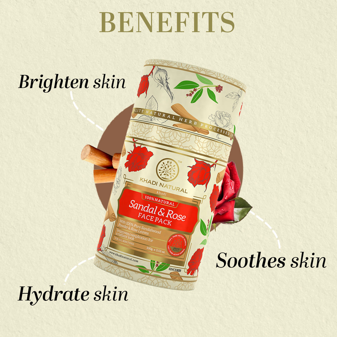Sandalwood & Rose Face Pack 100gm