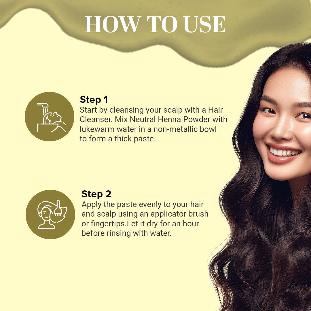 Organic Herbal Henna Powder for Hair - 100% Natural 100gm Each