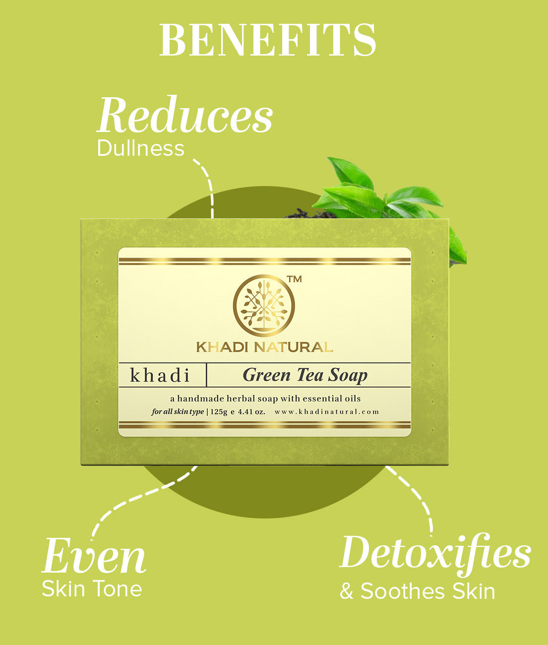 Green Tea Soap Combo Pack Of 3 125gm Each