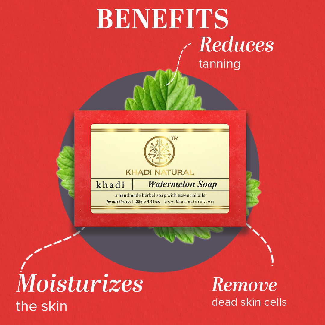 Herbal Watermelon Soap Combo Pack Of 8 125gm Each