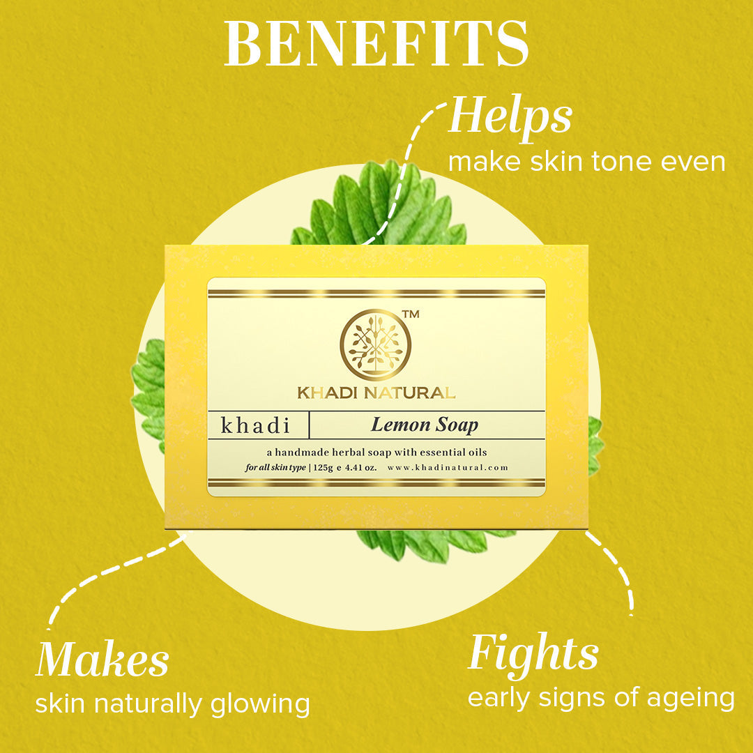 Herbal Lemon Soap Combo Pack Of 3 125gm Each