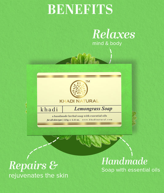 Herbal Lemongrass Soap Combo Pack Of 3 125gm Each