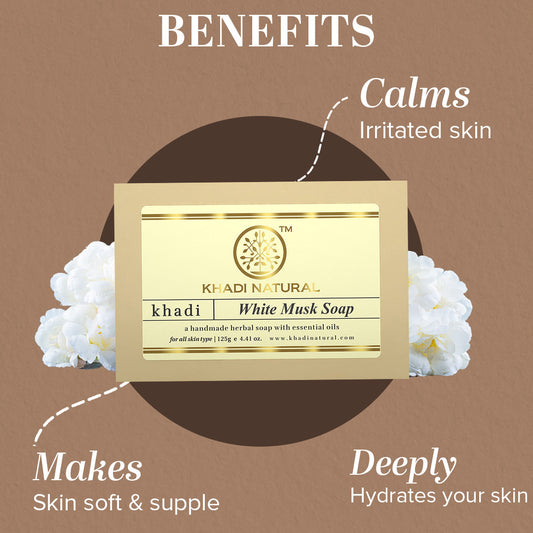 Herbal White Musk Soap Combo Pack Of 8 125gm Each