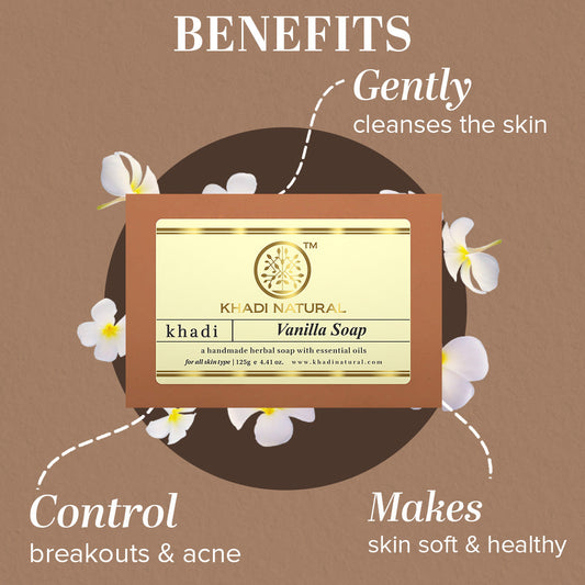 Vanilla Soap Combo Pack Of 3 125gm Each