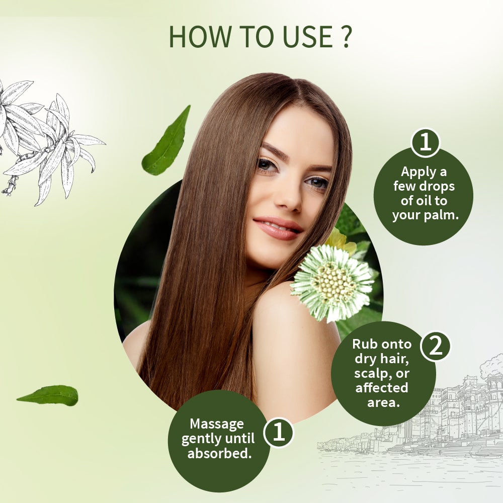 Bhrngaraja Taila | Hair Strengthening Oil Fortified With Bhringraj & Manjistha | Reduces Hair Loss, Boosts Growth & Improves Scalp Health | With 10 Nourishing Herbs & Oils for Soft, Strong & Beautiful Hair | Net Qty 100 ml 100ml