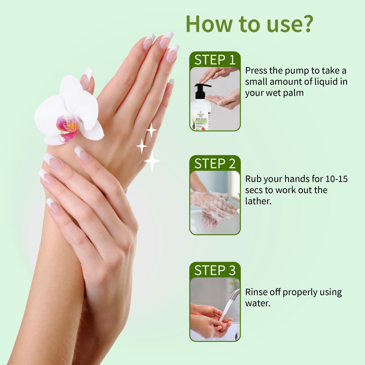 Deep Clean Gentle Hand Wash (Set of 2) (Net Qty -300 each) 700g