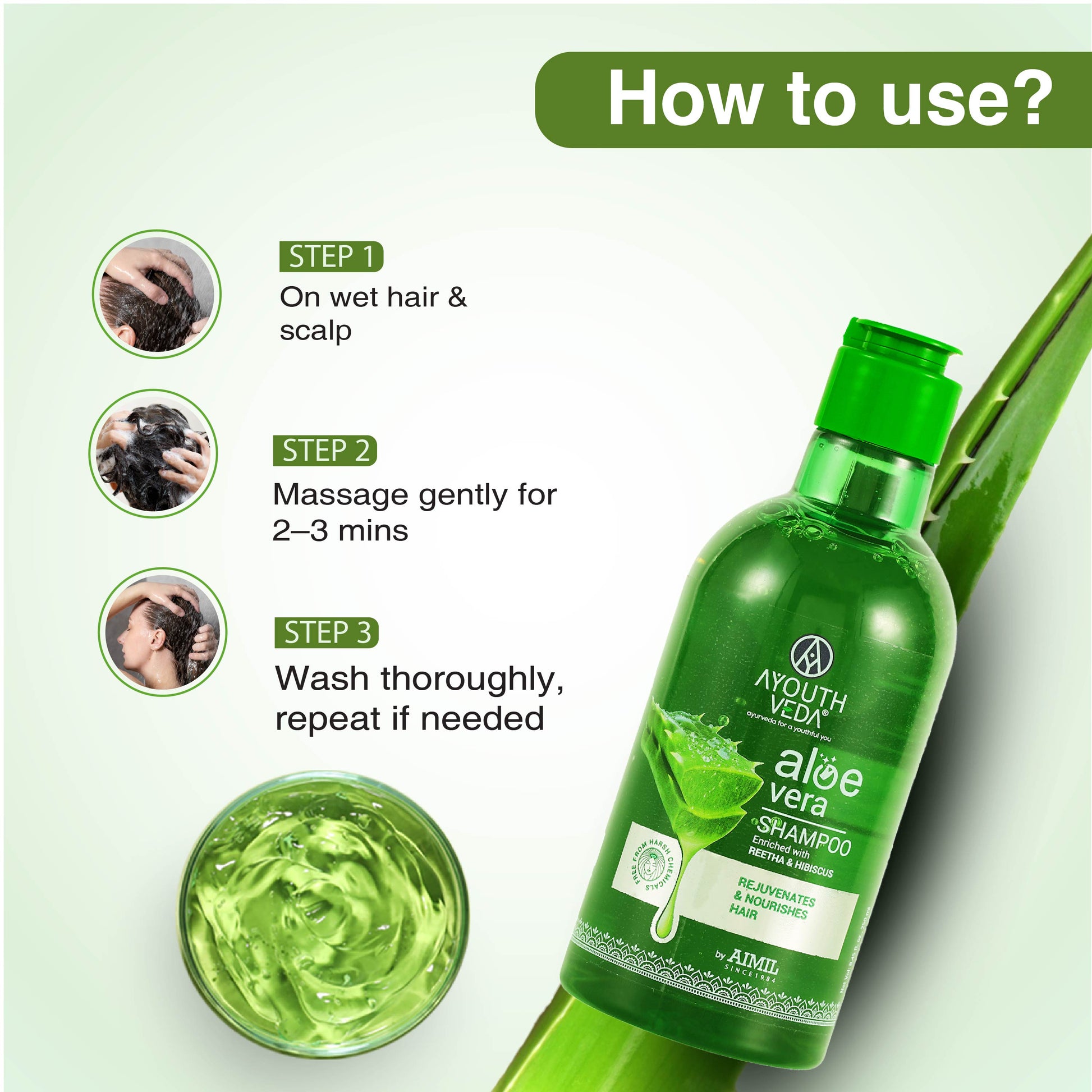 Aloe Vera Shampoo for Hair Fall, Dandruff & Itchy Scalp | Root-Cause Focused Scalp Care | Phytotherapy-Based Formula | Gentle Cleansing & Scalp-Balancing| Suitable for All Hair Types | Net Qty – 250 ml 250ml