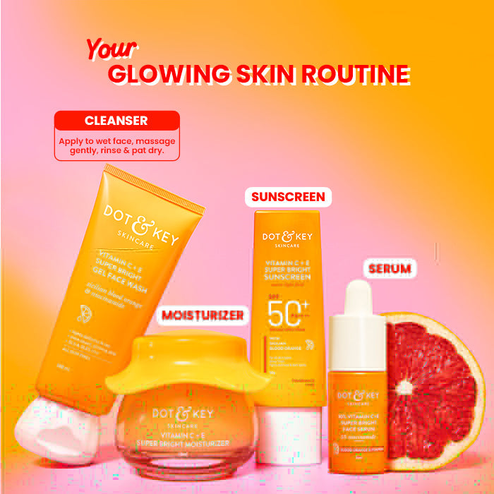 Vitamin C + E Gel Face Wash for Glowing Skin 175ml