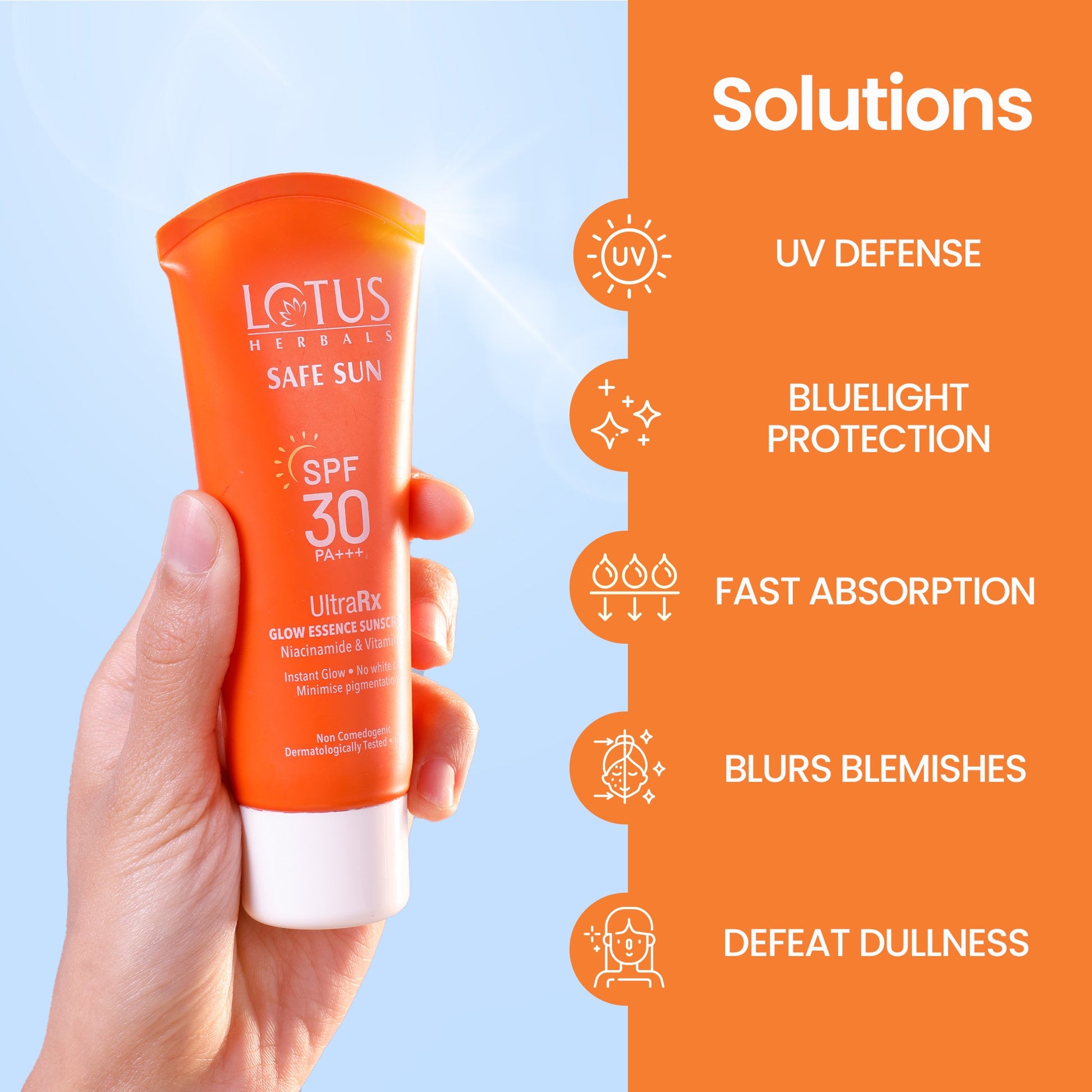 Safe Sun UltraRx Glow Essence Sunscreen SPF 30 50g