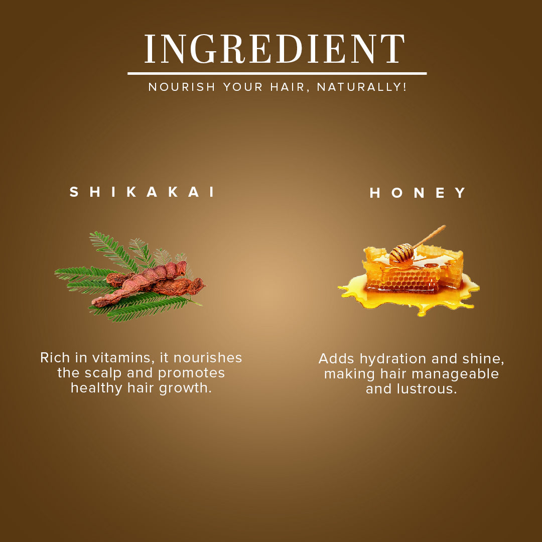 Shikakai & Honey Hair Mask - Powered Botanics 200gm