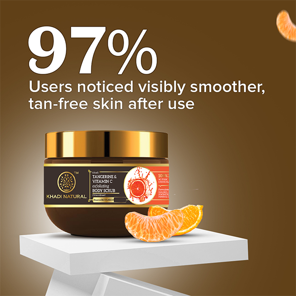 Powered Botanics Tangerine & Vitamin C Exfoliating Body Scrub 200gm