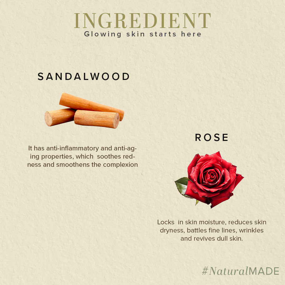 Sandalwood & Rose Face Pack 100gm
