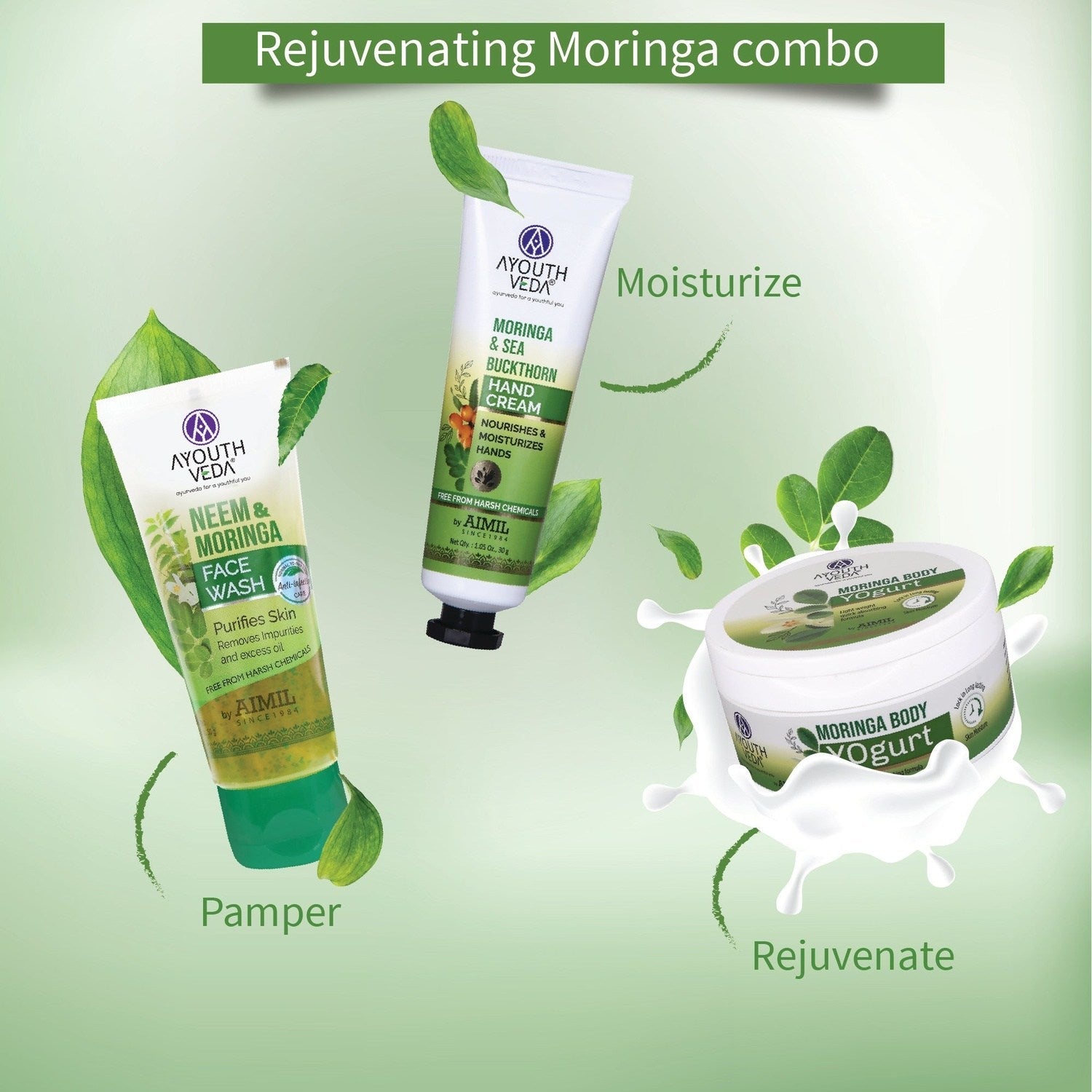 Neem & Moringa Skin Purifying Face Wash with Turmeric & Moringa Extracts | Deep Cleansing Gel for Acne-Prone Skin | Eliminates Dirt & Excess Oil | For Men & Women | 100g 100g