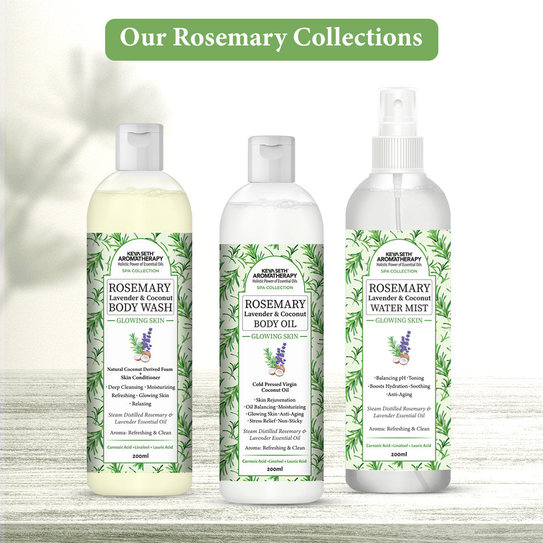 Rosemary Essential Oil DIY Hair Growth Kit for Hair Regrowth, Dandruff Control, Scalp Nourishment, Itchy Scalp Relief & Frizz Reduction 210ml