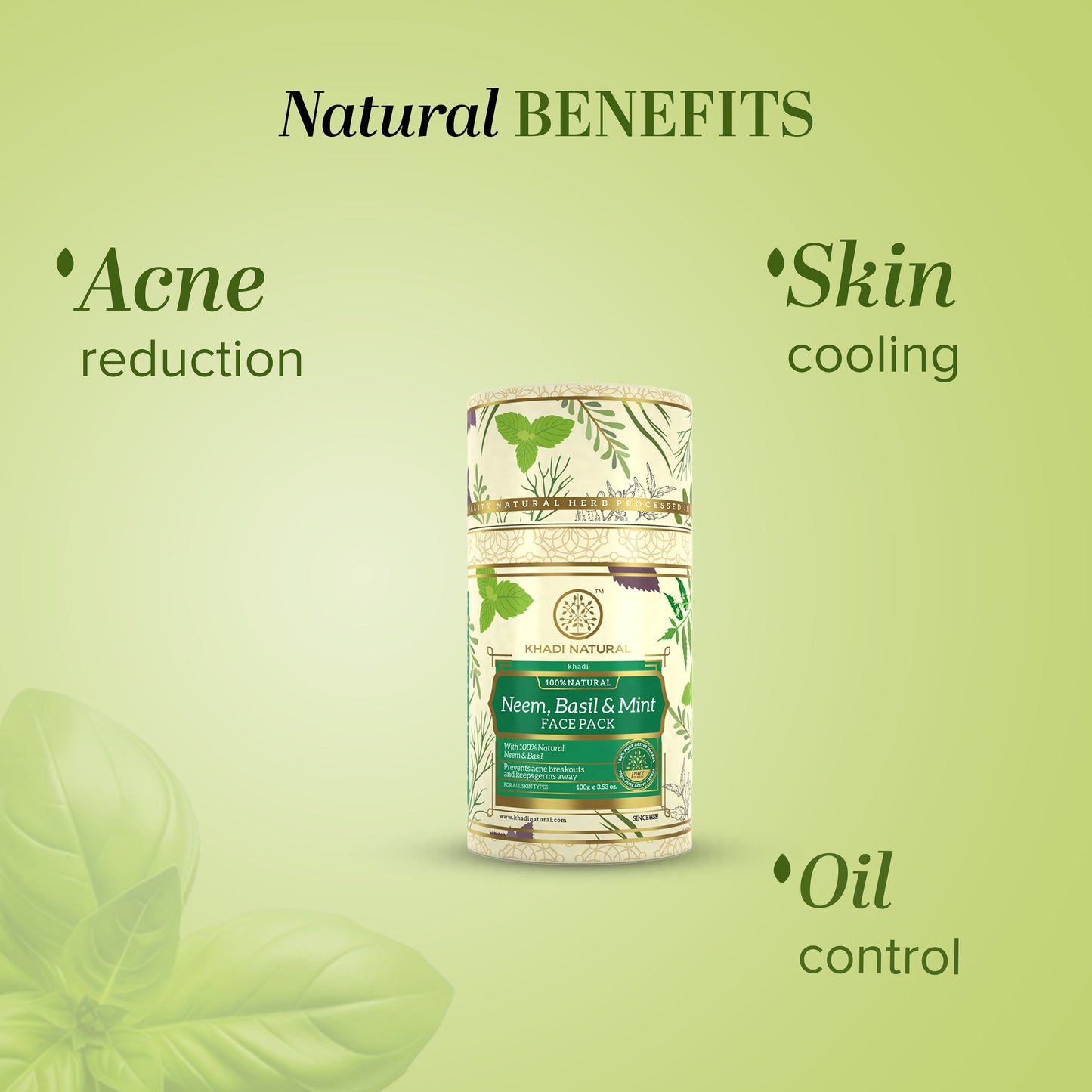 Neem, Basil & Mint Face Pack 100gm