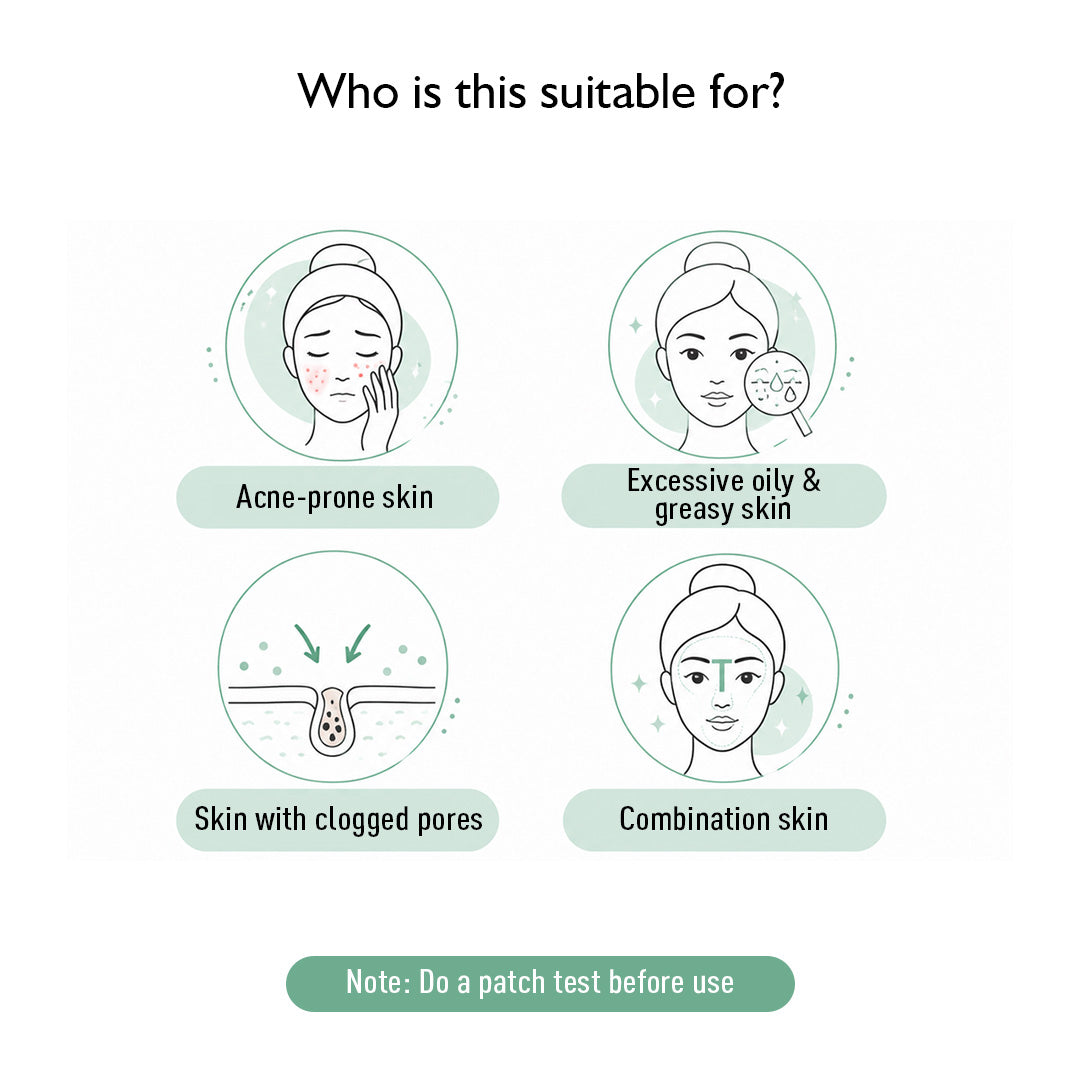 Salicylic Acne Defence BHA Exfoliating Peel Clay Mask - Glowing, Reduces Oil, Anti Acne, Remove Blackheads