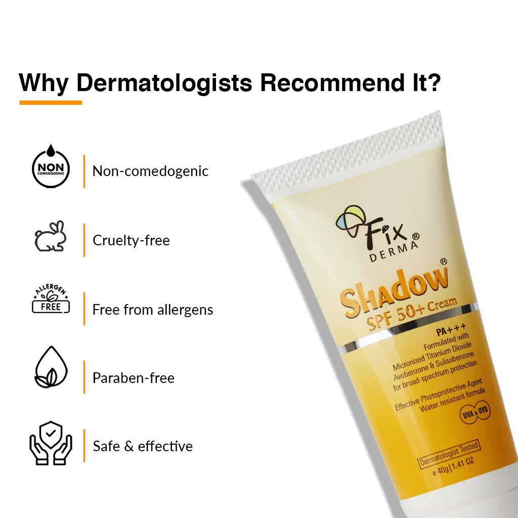 Shadow Sunscreen SPF 50 + Cream 40g Pack of 2 40gx2