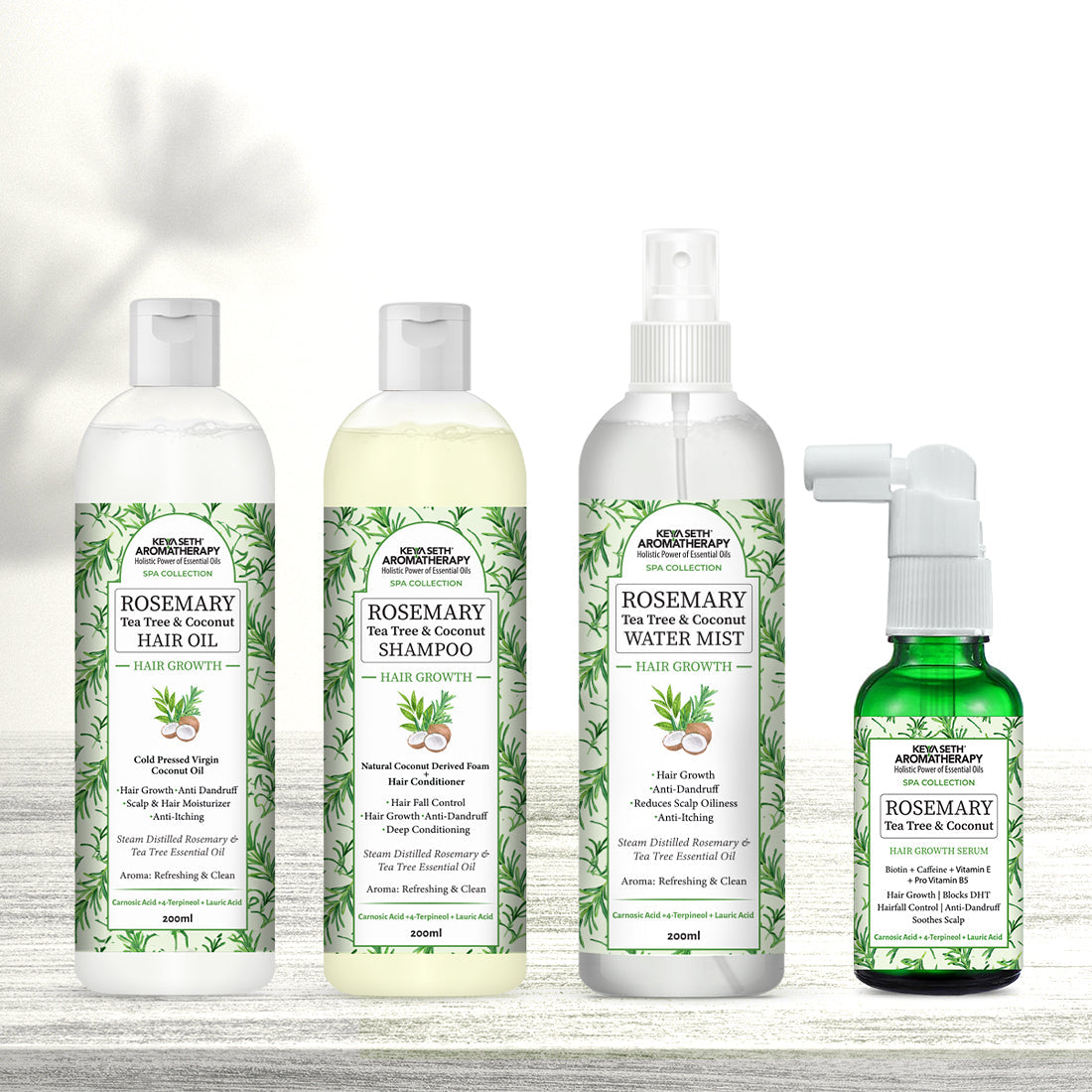 Rosemary Essential Oil DIY Hair Growth Kit for Hair Regrowth, Dandruff Control, Scalp Nourishment, Itchy Scalp Relief & Frizz Reduction 210ml