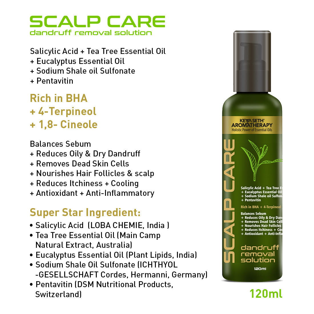 Hair Fall Treatment Kit For Dandruff- Alopex Penta Shampoo, Scalp Care Solution, Fights Dandruff & Itchiness, New Hair Growth 330ml