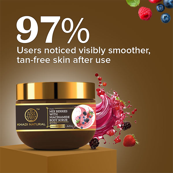 Powered Botanics Mix Berries with Niacinamide Body Scrub 200gm