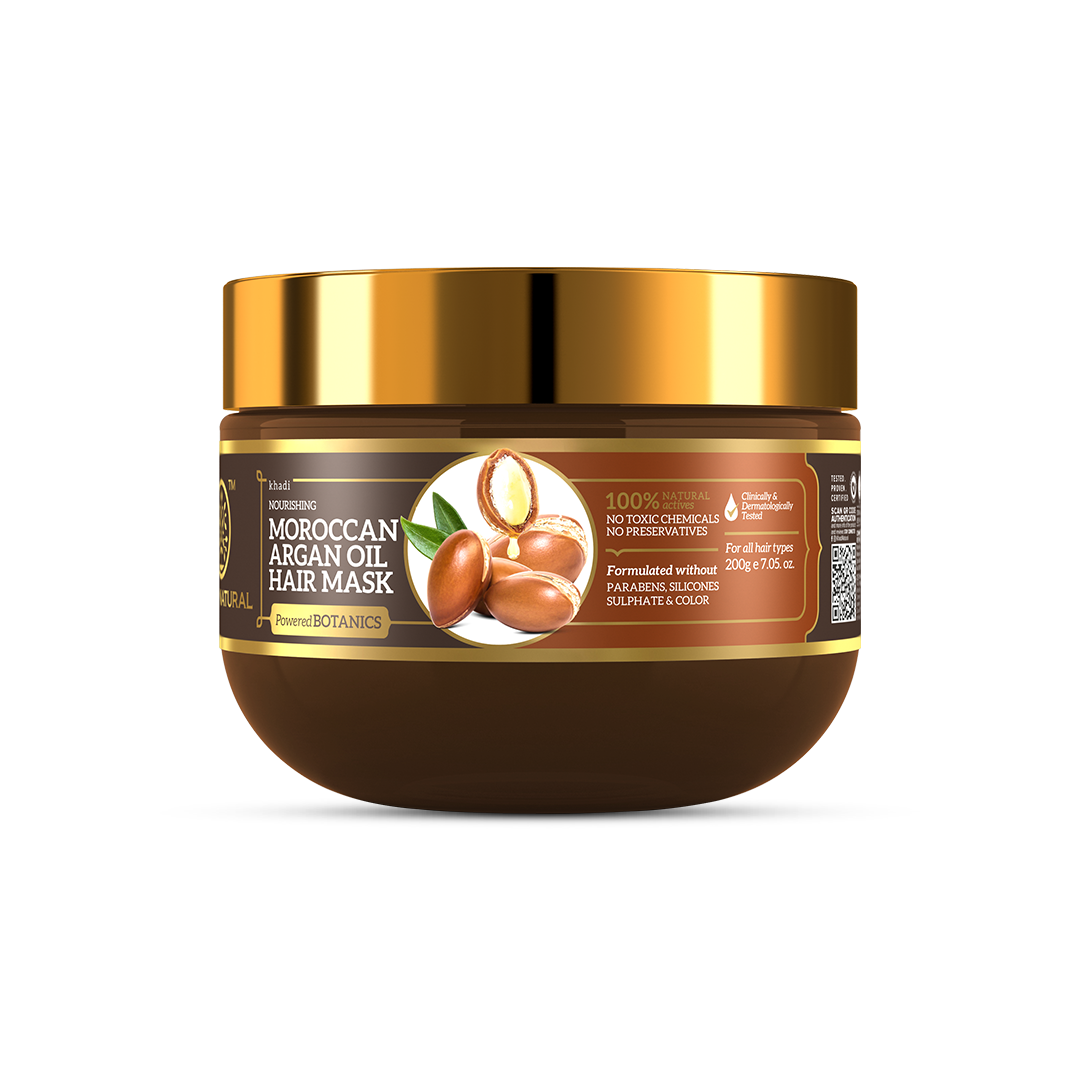 Moroccan Argan Oil Hair Mask – SLS, Paraben & Color-Free 200gm