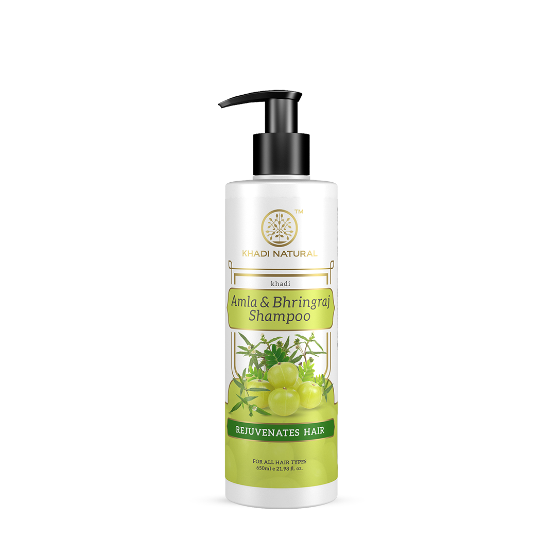 Amla & Bhringraj Hair Shampoo For Control Dandruff & Hair Fall 650ml