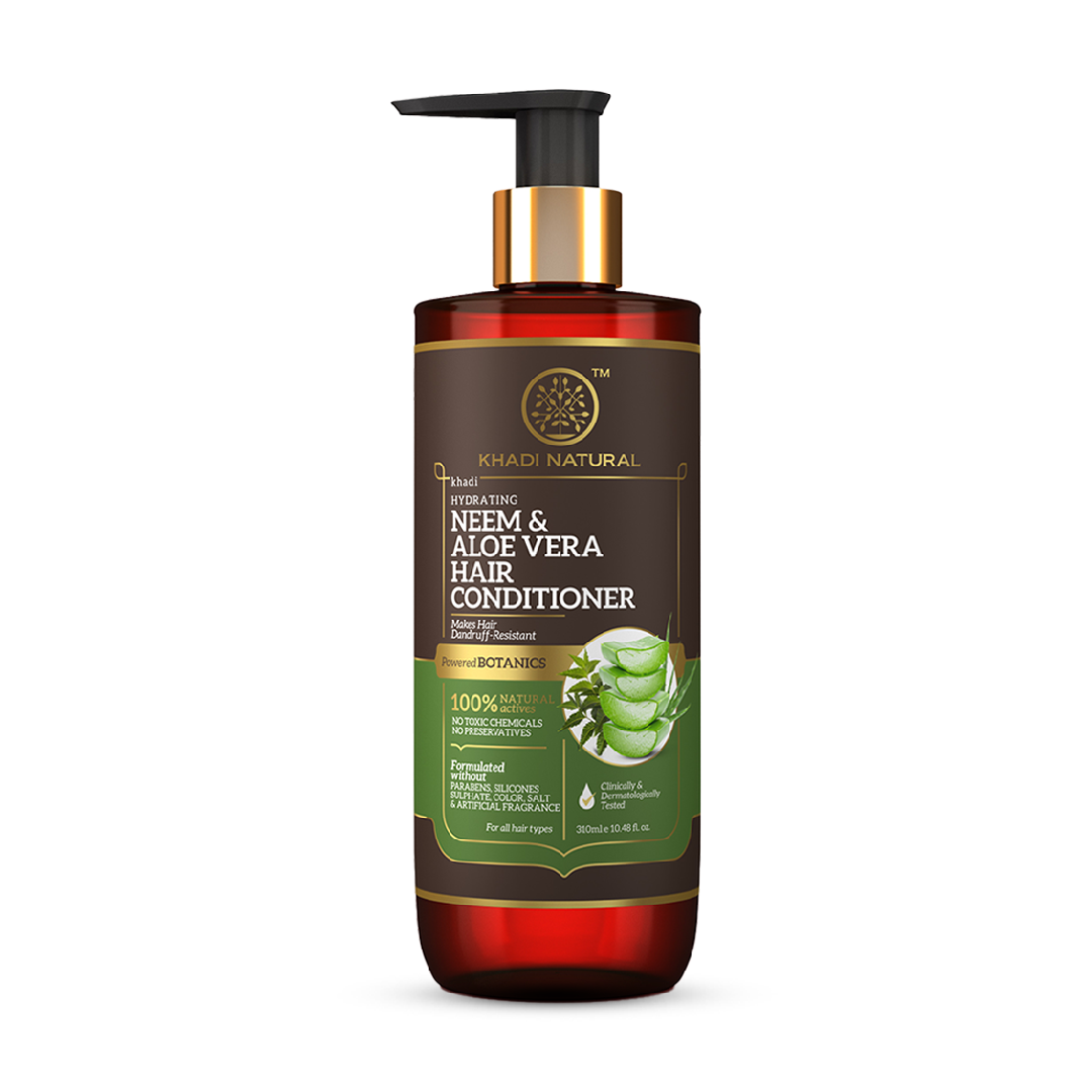 Neem & Aloe Vera Hair Conditioner - Paraben, Silicones, Sulphate, Color, Salt & Artificial Fragrance Free 310ml