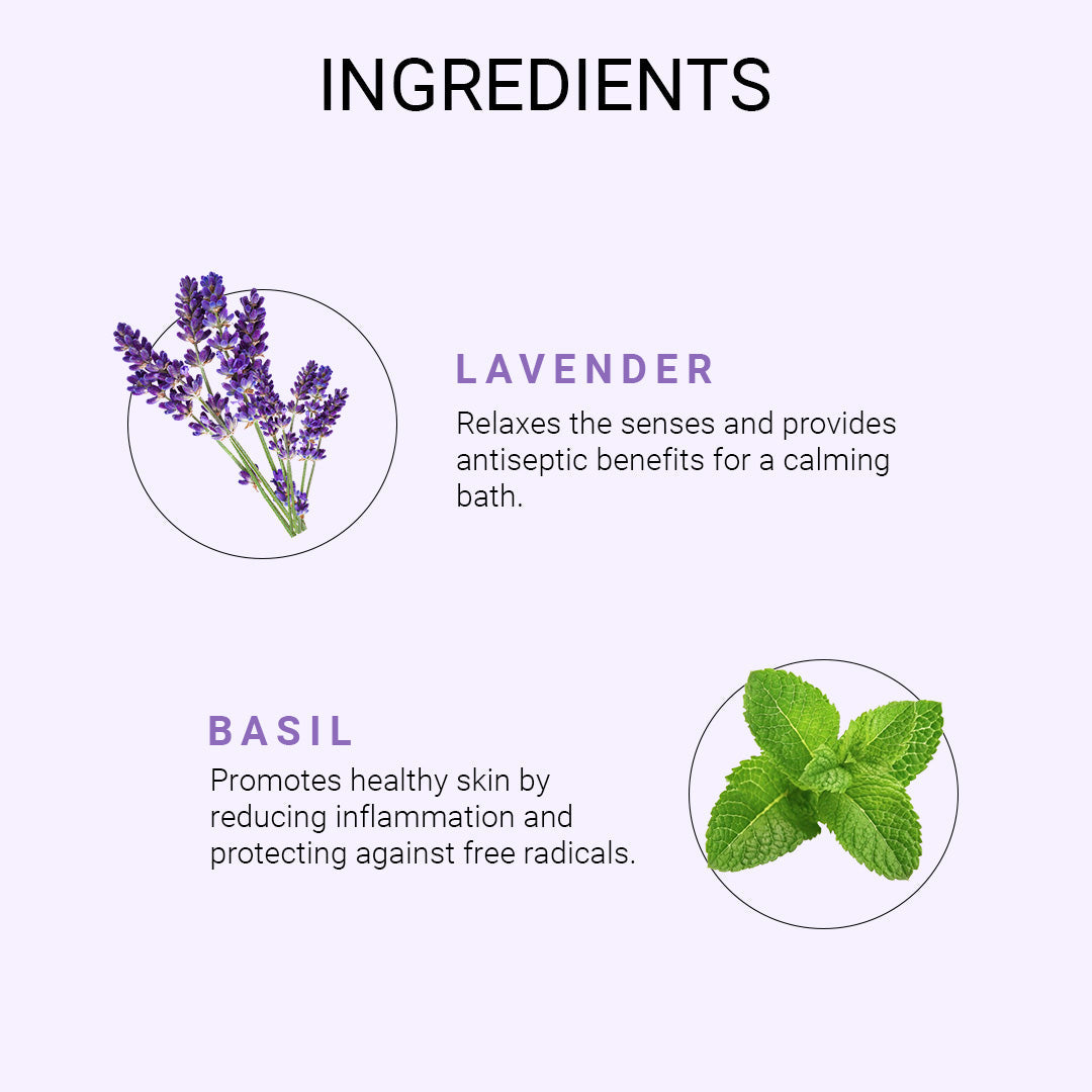 Lavender & Basil Bath Salt 200gm
