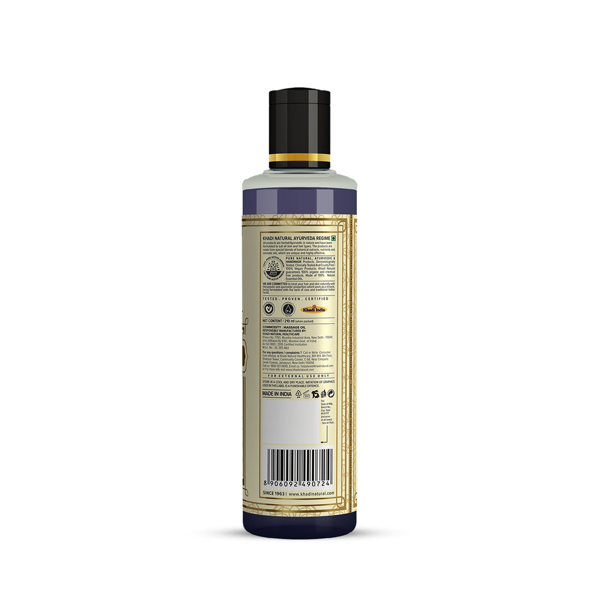 Lavender & Ylang Ylang Massage Oil Paraben Mineral Oil Free 210ml