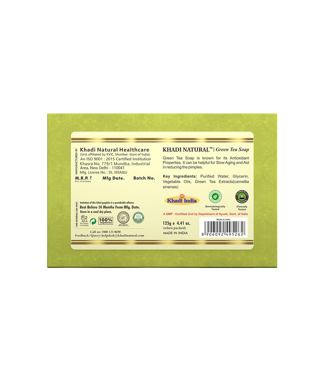 Green Tea Soap 125gm