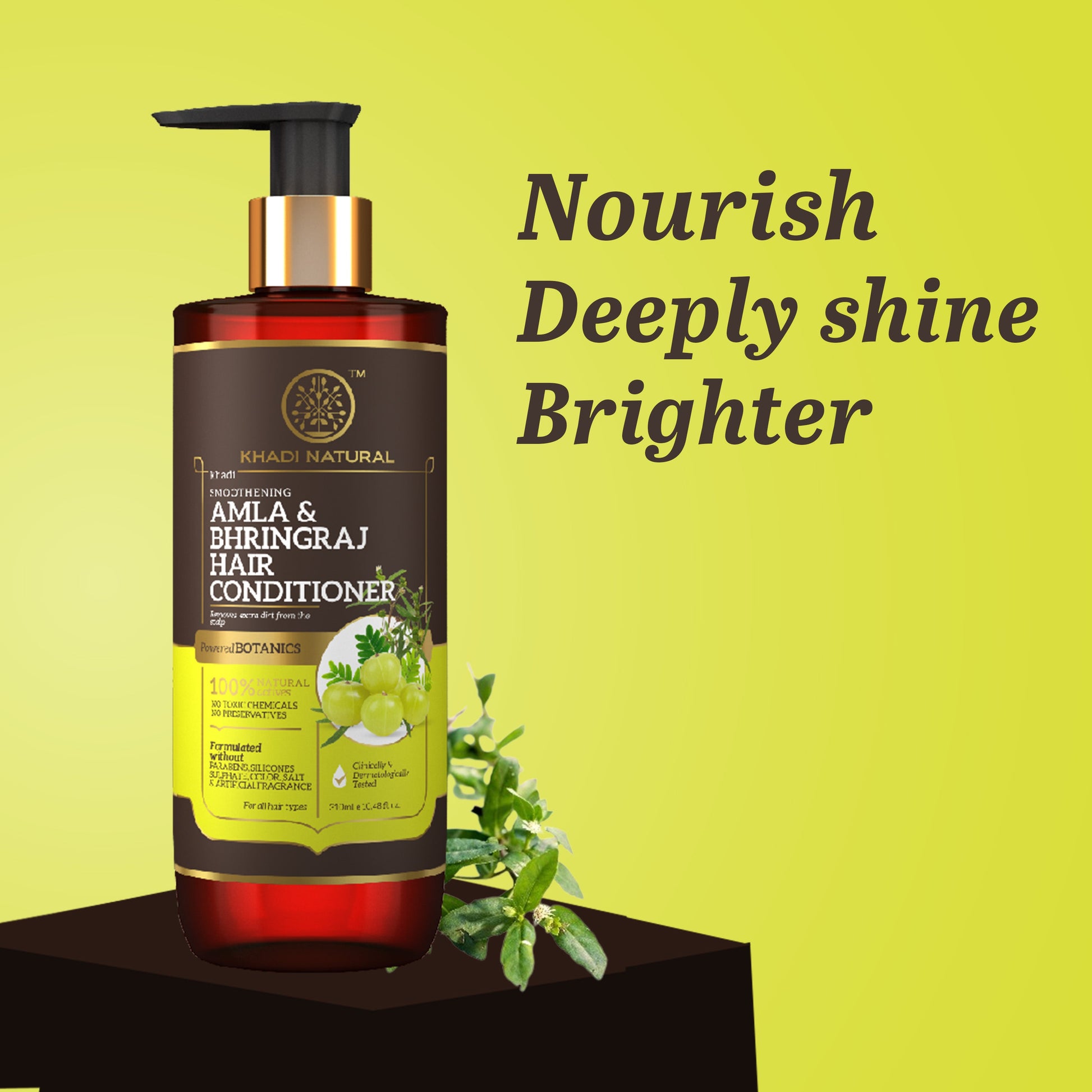 Amla & Bhringraj Hair Conditioner - Paraben, Silicones, Sulphate, Color, Salt & Artificial Fragrance Free 310ml