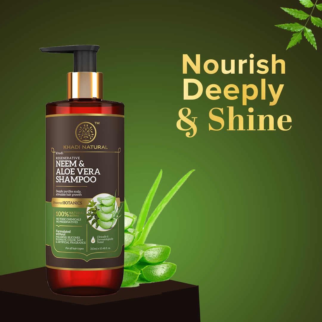 Neem & Aloe Vera Hair Cleanser - Paraben, Silicones, Sulphate, Color, Salt & Artificial Fragrance Free 310ml