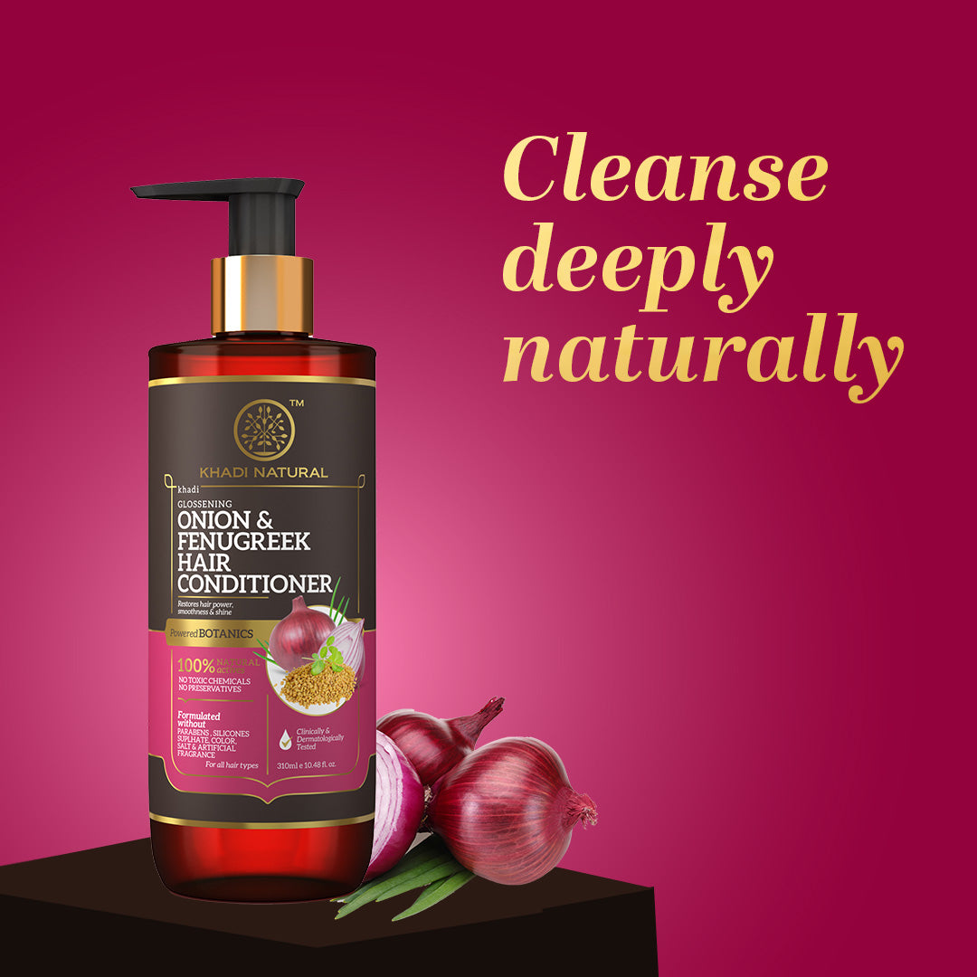 Onion & Fenugreek Hair Conditioner - Paraben, Silicones, Sulphate, Color, Salt & Artificial Fragrance Free 310ml