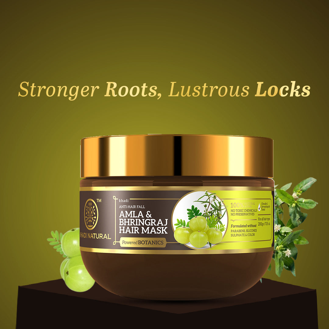 Amla & Bhringraj Hair Mask - SLS, Parabens & Color Free 200gm