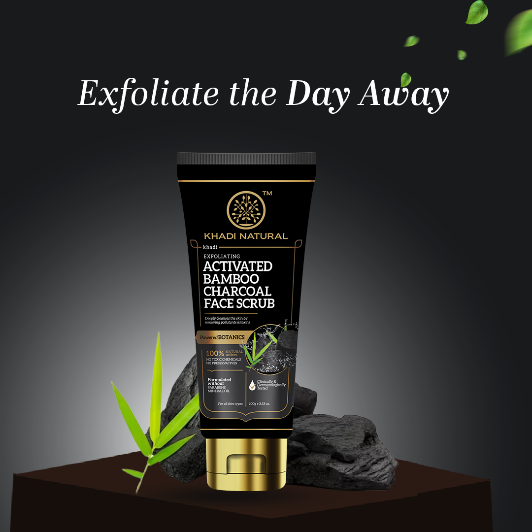 Activated Bamboo Charcoal Face Scrub 100gm