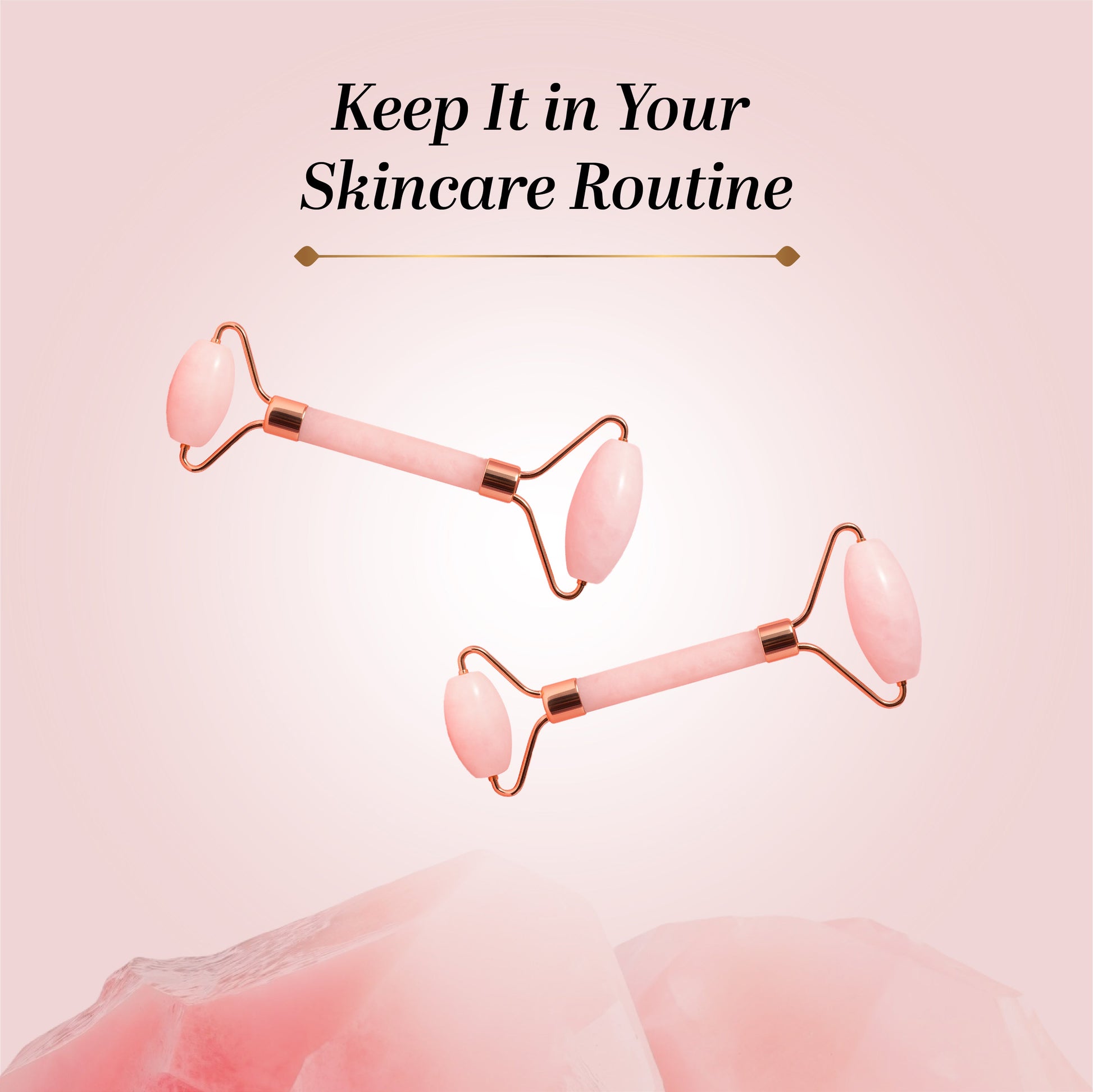 Rose Quartz Facial Roller