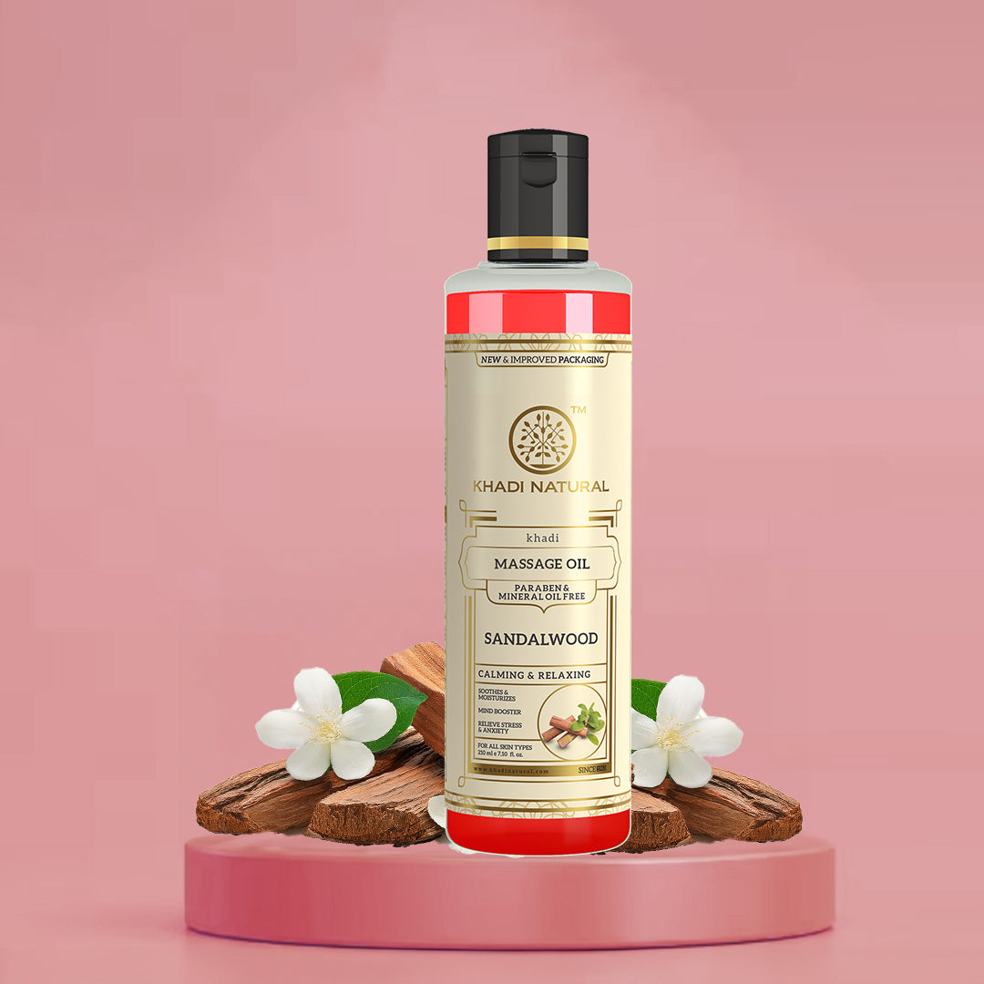 Sandalwood Massage Oil - Without Mineral Oil 210ml