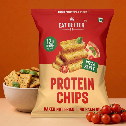 【Eat Better Co】 Protein Chips - Pizza Party｜プロテインチップス ピザパーティー｜55g