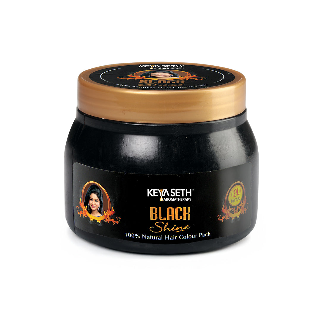 Black Shine Hair Pack Natural Hair Colour, Dye with Ayurvedic Herbs, Men & Women 100g x 3