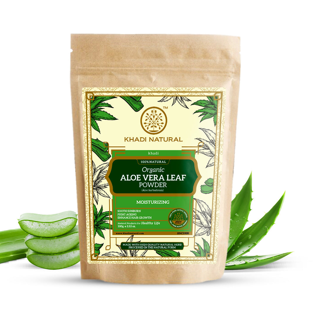 Organic Aloe Vera Leaf Powder For Hair Care- 100% Natural 100gm