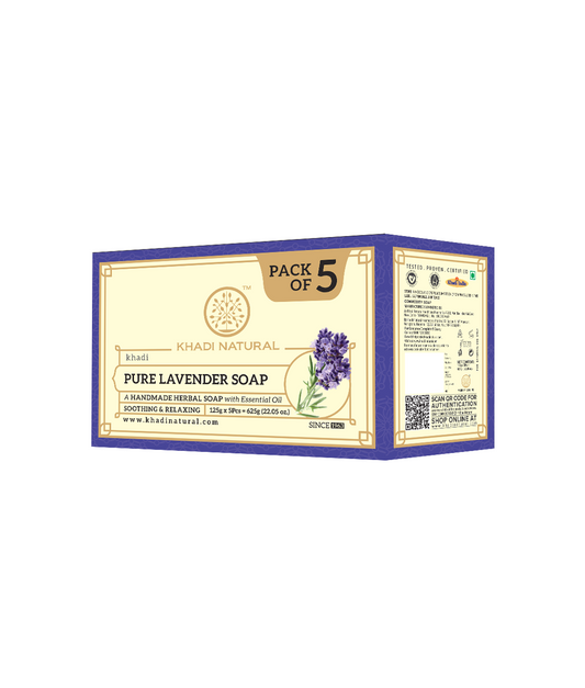 Herbal Pure Lavender Soap Combo Pack Of 5 125gm Each